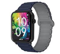 Compatible with Armitron Matrix Smartwatch bands, 20mm, 22mm Quick Release Silicone Sport Strap Watchband Compatible with Armitron Connect Matrix, Link, Lunar, Boom, Eclipse Smartwatch (Blue, 20mm