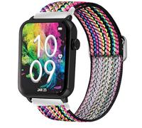 Compatible with Armitron Matrix Smartwatch bands, 20mm, 22mm Quick Release Stretch Elastics Nylon Adjustable Replacement Strap Accessories for Men & Women Compatible with Armitron Connect Matrix, Link