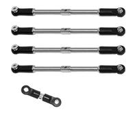 Compatible With Arrma 1/8 For Karton For Outcast 1/7 For Big For Rock Upgrade Parts 5pcs Steel Front And Rear Link Rod Tie Rod Servo Link RC Car Linkage