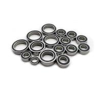 Compatible With Arrma For Gorgon 4X2 Mega 550 1/10 RC Car Upgrade Parts Black Rubber Sealed Complete Bearings Kit Pre Greased Toys