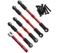 Compatible With ARRMA For GORGON For VORTEKS 1/10 RC Car Parts 4PCS 7075 Aluminum Alloy Full Pull Rod Composite Link Set Accessories