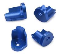 Compatible With Arrma For Mini For MOJAVE 1/14 1/18 Rc Car Upgrade Accessories Parts 4pcs Metal Shock Cap Protector RC Spare Part(Blue)