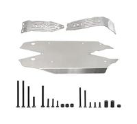 Compatible With Arrma For Mojave 4S 1/8 RC Car Upgrade Parts Metal Stainless Steel For Chassis Protection Protector Skid Plate Toys