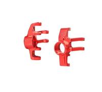 Compatible With ARRMA For Mojave For Grom 1/18 Remote Control Crawler Car Upgrades Parts Accessories Aluminum Front Hubs Set RC Car Accessories(Red)