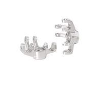 Compatible With ARRMA For Mojave For Grom 1/18 Remote Control Crawler Car Upgrades Parts Accessories Aluminum Front Hubs Set RC Car Accessories(Silver)