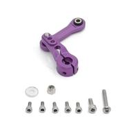 Compatible With ARRMA For MOJAVE For KRATON For SENTON For TYPHON 1/7 1/8 RC Car Upgrade Parts Servo Arm Steering Link Rod RC Car Linkage(Purple)
