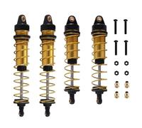 Compatible With Arrma For SENTON For Typhon For Rock 4X4 For BLX 1/10 Rc Car Upgrade Parts 4Pcs Front And Rear Shock Absorber Damper Rc Shock Absorber(Yellow)