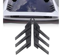 Compatible with Audi A1 A3 A5 A7, 1 Pair Car Rear Window Side Spoiler, Aerodynamic Wing Trim, Side Vents Decoration,1-Glossy Black