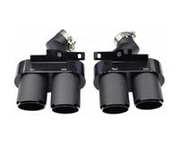 Compatible With Audi A6 A7 Tip 2019 To 2024 Model C8 Exhaust Upgrade S6 S7 Stainless Steel Nozzle(Silver)
