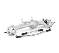 Compatible With Axial For Capra 1.9 For UTB 1/10 RC Crawler For LCG For Chassis Cheater Rigs F9 Offset Portal Axle With Servo Mounts RC Front Rear Axle(Silver,Front)