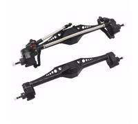 Compatible With Axial For Capra 1.9 For UTB AXI03004 For Buggy F9 For Wraith 90018 RR10 1/10 RC Car Front Rear Portal Axle Upgrade Parts RC Front Rear Axle(Black,Front and Rear)