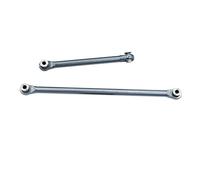 Compatible With Axial For Capra UTB18 1/18 RC Car Part Aluminum Alloy Durable Steering Link Rod Steering Linkage Tie Rod RC Car Linkage(Grey)