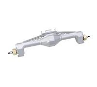 Compatible With Axial For Capra UTB18 1/18 RC Car Upgrade Parts Aluminum Alloy Front And Rear Portal Axle With Servo Mount RC Front Rear Axle(Silver,Rear)