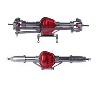Compatible With Axial For SCX10 1:10 RC For Rock Crawler Car Upgrade Parts CNC Metal Front Rear Axle Replacement Accessories RC Front Rear Axle(Front and Rear)