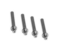 Compatible With Axial For SCX10 90046 90047 D90 TF2 For Tamiya CC01 4Pcs Body Posts Mount With R Clip 1/10 RC Crawler Car RC Models Spare Parts(Gray)