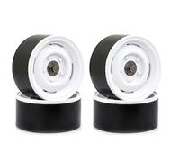 Compatible With Axial For SCX10 90046 For Traxxas For TRX4 D90 1/10 RC Crawler Car Upgrade Parts 4Pcs Metal 1.9 Beadlock Wheel Rim Hub RC Car Accessories