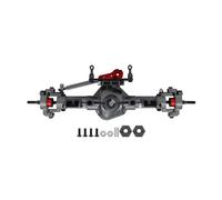 Compatible With Axial For SCX10 D90 1/10 RC For Rock Crawler Car Upgrade Parts Aluminum CNC Front Rear Axle With Servo Base RC Front Rear Axle(Front)