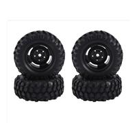 Compatible With Axial For SCX10 For HSP For Redcat For Traxxas 1/10 RC Crawler Car Parts 4Pcs 96Mm 1.9 Inch Rubber Wheel Rim Tire Deadlock RC Accessories(Black)