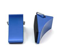 Compatible With Axial For SCX10 For Traxxas For TRX-4 D90 1/10 RC Crawler Car Parts 2pcs Metal Wheel Chocks Blocks Tyre Slip Stopper RC Car Accessories(Blue)