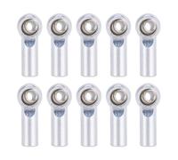 Compatible With Axial For SCX10 For Traxxas For TRX4 D90 For Tamiya 1/10 RC Crawler Parts 10Pcs M4 Tie Rod End Ball Joint Link Ball Joint RC Car Linkage(Silver)