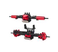 Compatible With Axial For SCX10 II 90046 90047 1:10 RC Crawler Car CNC Metal Front Rear Axle With Protector Accessories RC Front Rear Axle