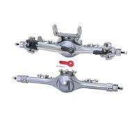 Compatible With Axial For SCX10 II 90046 90047 1/10 RC Crawler Car Upgrade Parts Aluminum Alloy Front Rear Straight Complete Axles RC Front Rear Axle