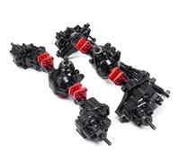 Compatible With Axial For SCX10 II 90047 90046 1/10 RC For Rock Crawler Car Truck Parts Upgrade Aluminum Alloy Front Rear Portal Axle RC Front Rear Axle(Front and Rear)