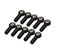 Compatible With Axial For SCX10 II D90 D110 For Tamiya CC01 1/10 Rc Car Parts Connecting Rod Tie Rod Ball Joint CW M3/M4 Metal Ball Joint RC Spare Part(Black,M3)