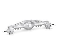 Compatible With Axial For SCX10 III AR45 For LCG For Chassis 1/10 RC Crawler CNC Aluminum Offset Pumpkin Portal Axle With Servo Mounts RC Front Rear Axle(Silver,Rear)