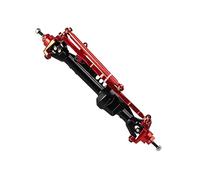 Compatible With Axial For SCX10 Pro 1/10 RC Crawler Car Upgrade Parts Aluminum Alloy Front Rear Straight Axles Set RC Front Rear Axle(Red,Front)
