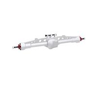 Compatible With Axial For SCX10 Pro 1/10 RC Crawler Cars Upgrade Parts Complete CNC Integrated Front Rear Straight Axles Set RC Car Front Rear Axle(Silver,Rear)