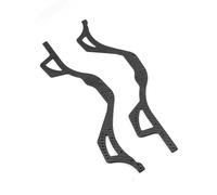 Compatible With Axial For SCX10 Pro Comp 1/10 RC Crawler Car Upgrade Parts Left Right Carbon Fiber Pattern For Chassis Rail Frame Mount RC Car Accessories