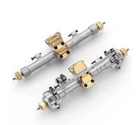 Compatible With Axial For SCX24 1/24 RC Car Upgrade Part Accessories Aluminum Alloy 2pcs Complete Front Rear Axle RC Upgrade Spare
