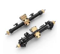 Compatible With Axial For SCX24 1/24 RC Car Upgrade Part Accessories Aluminum Alloy 2pcs Complete Front Rear Axle RC Upgrade Spare
