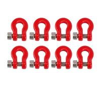 Compatible With Axial For SCX24 1/24 RC Crawler Car Upgrade Parts Accessories 8Pcs Metal Bumper Trailer Hook Tow Shackle Rescue Hook RC Spare Part