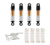 Compatible With Axial For SCX24 90081 1/24 RC Crawler Car 32mm Aluminum Threaded For Mini Shock Absorber Rc Shock Absorber(Black,A)
