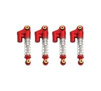 Compatible With Axial For SCX24 90081 1/24 RC Crawler Car Accessories Parts 4Pcs 32MM Shock Absorber Aluminum Damper RC Car Shocks Absorber(Red)