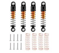 Compatible With Axial For SCX24 C10 For JLU For Bronco 1/24 RC Crawler Car Upgrade Parts 4pcs Metal Shock Absorber 32mm Oil Damper Rc Shock Absorber(Yellow)