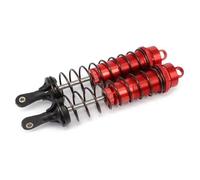 Compatible With Axial For Tamiya 1/8 Rc Crawler Car For Buggy Upgrades Parts 2PCS Adjustable 140mm Aluminum Shock Absorber Damper RC Car Shocks Absorber(Red)