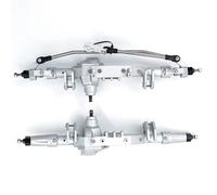 Compatible With Axial For Wraith 90018 90020 90045 RR10 90048 90053 1/10 RC Crawler Car Upgrade Part Heavy Duty Metal Front And Rear Axles RC Front Rear Axle(Silver,Front and Rear)