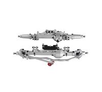 Compatible With Axial For WRAITH For Rock For Racer 90018 90045 RR10 90048 90053 1/10 RC Crawler Cars Aluminum Alloy Front Rear Axle RC Front Rear Axle(Silver)