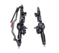 Compatible With Axial For WRAITH For Rock For Racer 90018 90045 RR10 90048 90053 1/10 RC Crawler Complete Aluminum Alloy Front Rear Axle RC Front Rear Axle(Black)