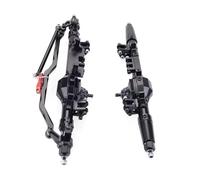Compatible With Axial For WRAITH For Rock For Racer 90018 90045 RR10 90048 90053 1/10 RC Crawler Complete Aluminum Alloy Front Rear Axle RC Front Rear Axle(Black)