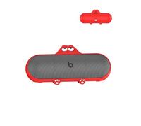 Compatible with Beats Pill(2024 Release) Bluetooth Speaker,Premium Silicone Shockproof Protection Skin Touch Charging Port Accessible,Red.