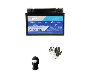 COMPATIBLE WITH BENELLI TRK 502 ABS E4/E5 500 2017 A 2023 PTX12-BS BATTERY (FULLY SEALED YUASA YTX9-BS) 12V/8A FOR MOTORCYCLE SCOOTER READY TO USE DIY 150X87X105 MM