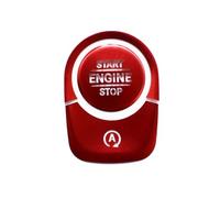 Compatible With Benz For A B CLA Class W177 C118 W247 2019 2020 Car Interior Engine Start Stop Switch Push Button Ring Trim Cover Interior Accessories(Red)