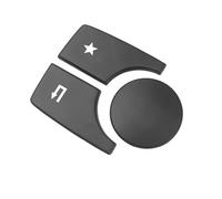 Compatible With Benz For A W176 For B W246 Car Console Multimedia Knob Switch Button Cover Sticker Interior Trim Decals Car Control Decals(Silver,A)