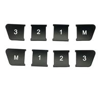 Compatible With Benz For C For W204 2007-2014 For E W212 2010-2015 Car For Seat Adjust Buttons Memory 1 2 3 M Decoration Sitckers Car Interior Accessories(Black)