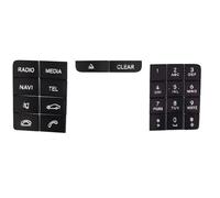 Compatible with Benz for GLA 200 for CLA 220 for GLE 350 Car Central Control CD Panel ON Button Decorative Patch Trim Stickers Car Interior Button Stickers(B)