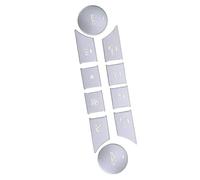 Compatible with Benz ML Class W166 W164 2012 2013 2014 2015 Set Center Console Air AC Button Accessories Accessory Cover Trim Car Center Console Trim